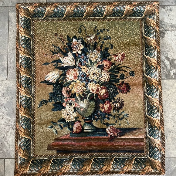 Blue, Rust, Gold, Green